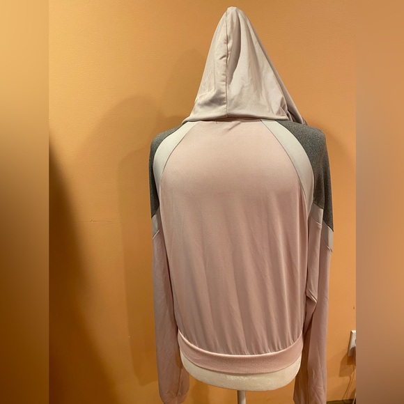 Stella Viva Women’s Zip Hoodie, Size Large, Color Pink\Grey - Picture 2 of 3